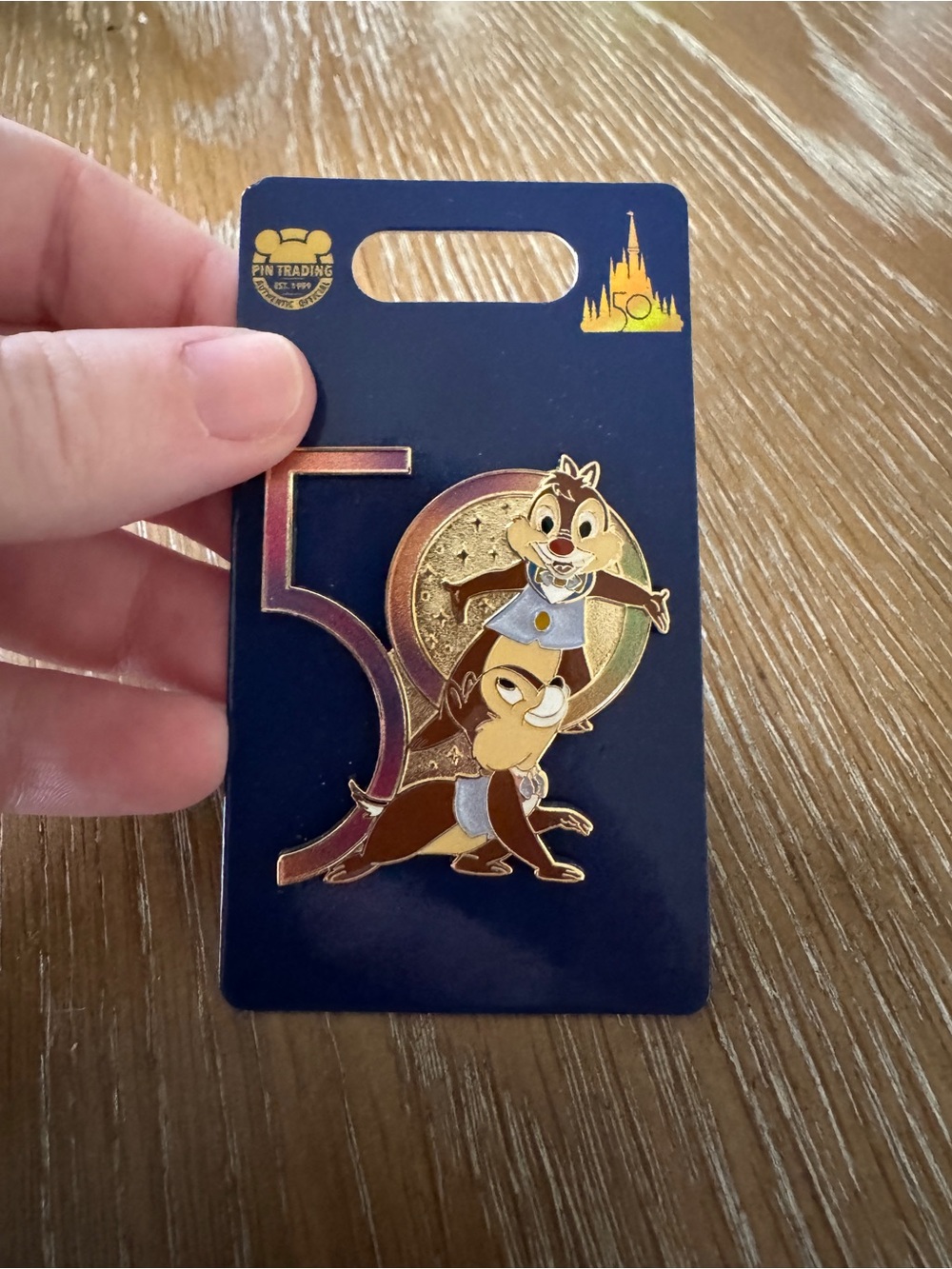 2021 Disney World 50th Anniversary Chip & Dale Pin